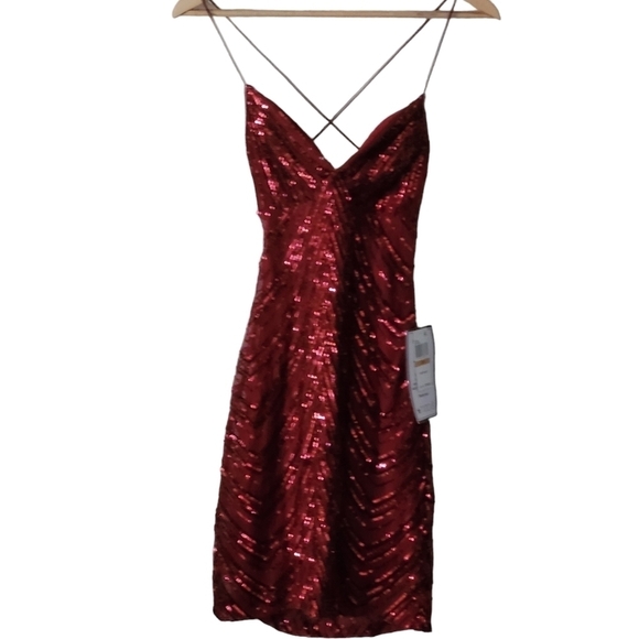 B. DARLIN JUNIORS WOMENS SEQUIN MINI BODYCON DRESS - Picture 3 of 14